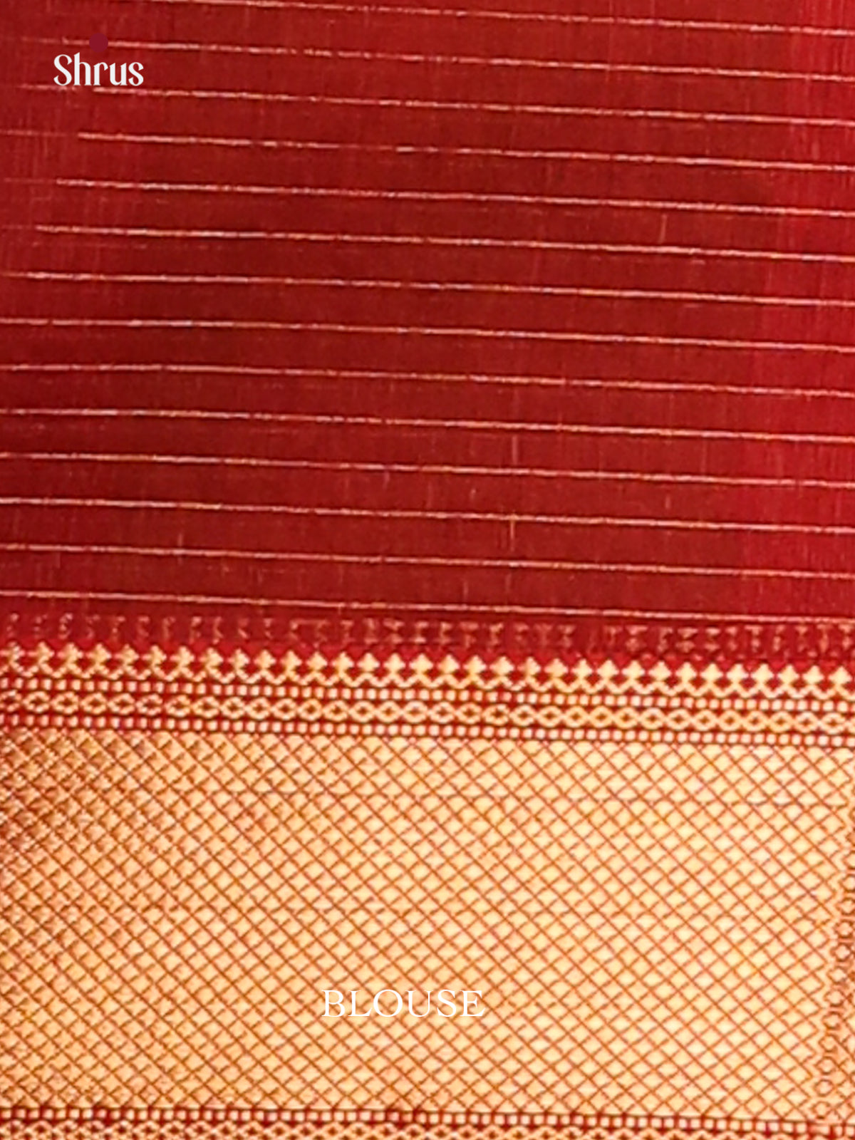 Mehandi Green & Red - Maheswari silk cotton Saree - DCS27271 - Shop on Shrus.com