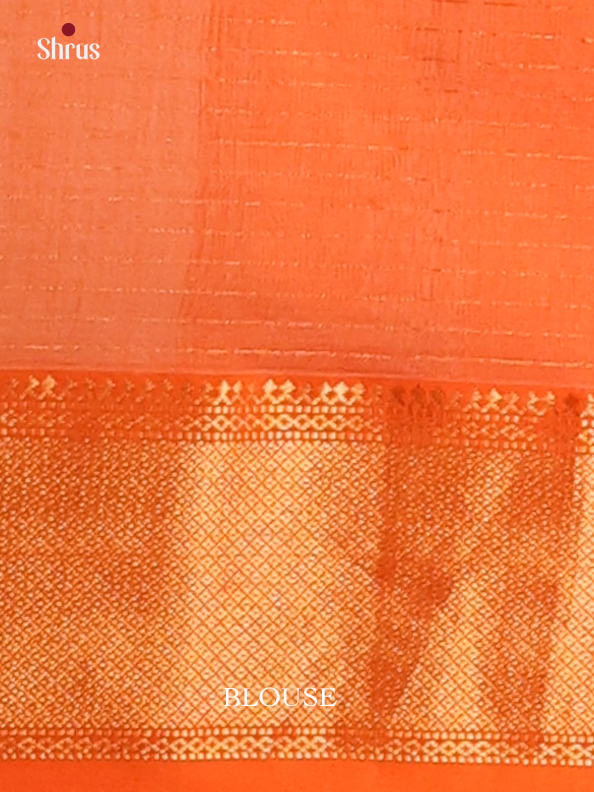 White & Orange - Maheswari silk cotton Saree - DCS27276 - Shop on Shrus.com
