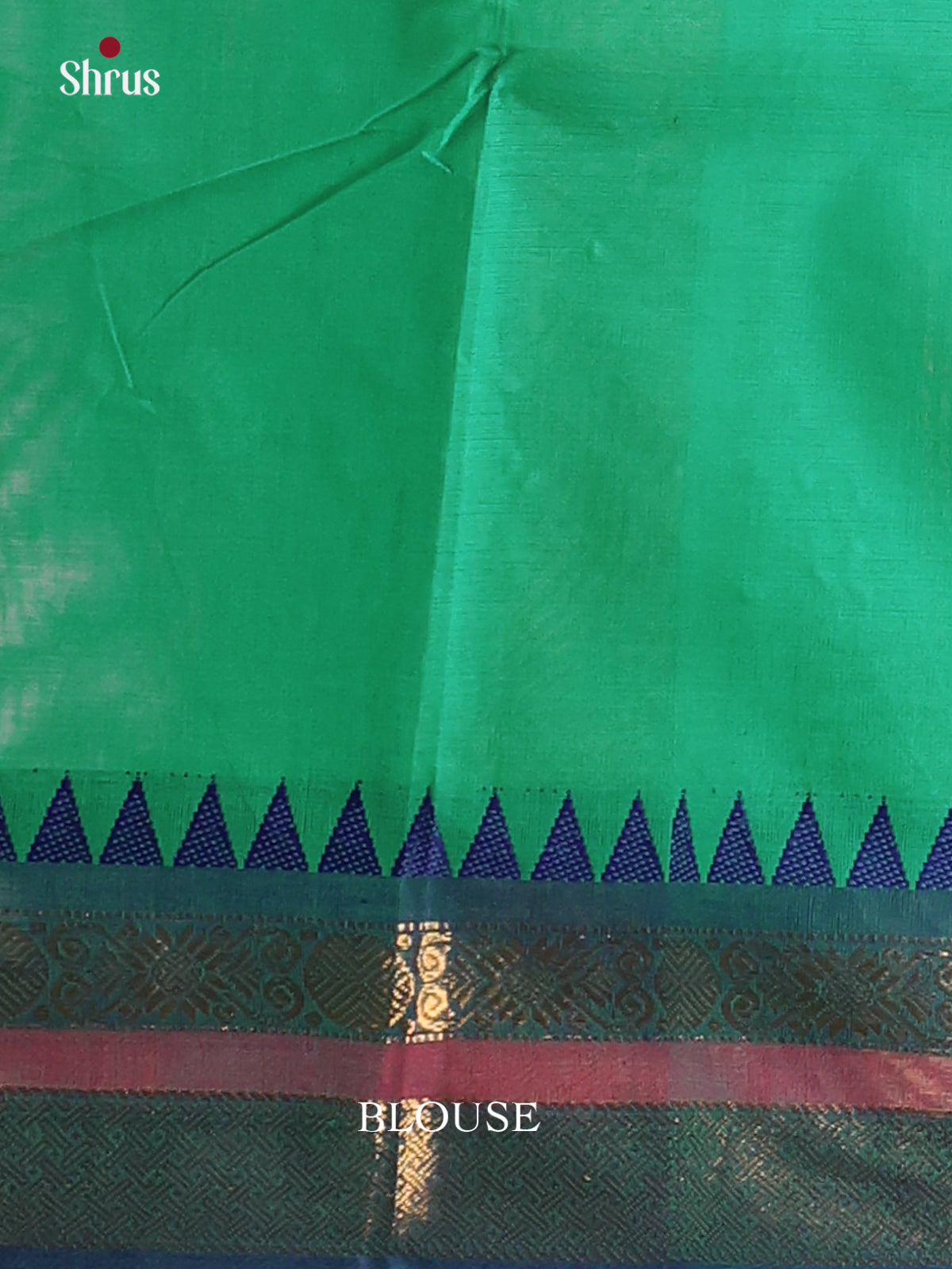 Teal Green with Blue - Chettinad saree -DDS02070 - Shop on Shrus.com