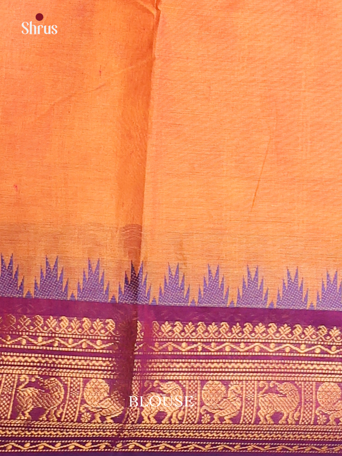 Mustard yellow with purple - Chettinad saree -DDS02082 - Shop on Shrus.com