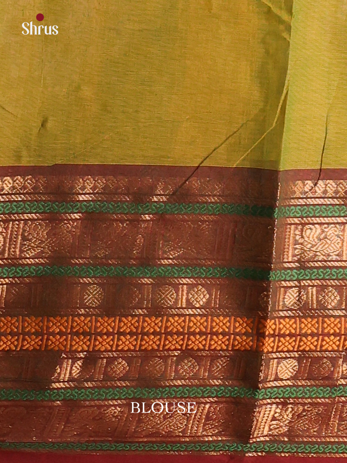 Dual Tone Mehandi Green with Maroon - Chettinad saree -DDS02114 - Shop on Shrus.com