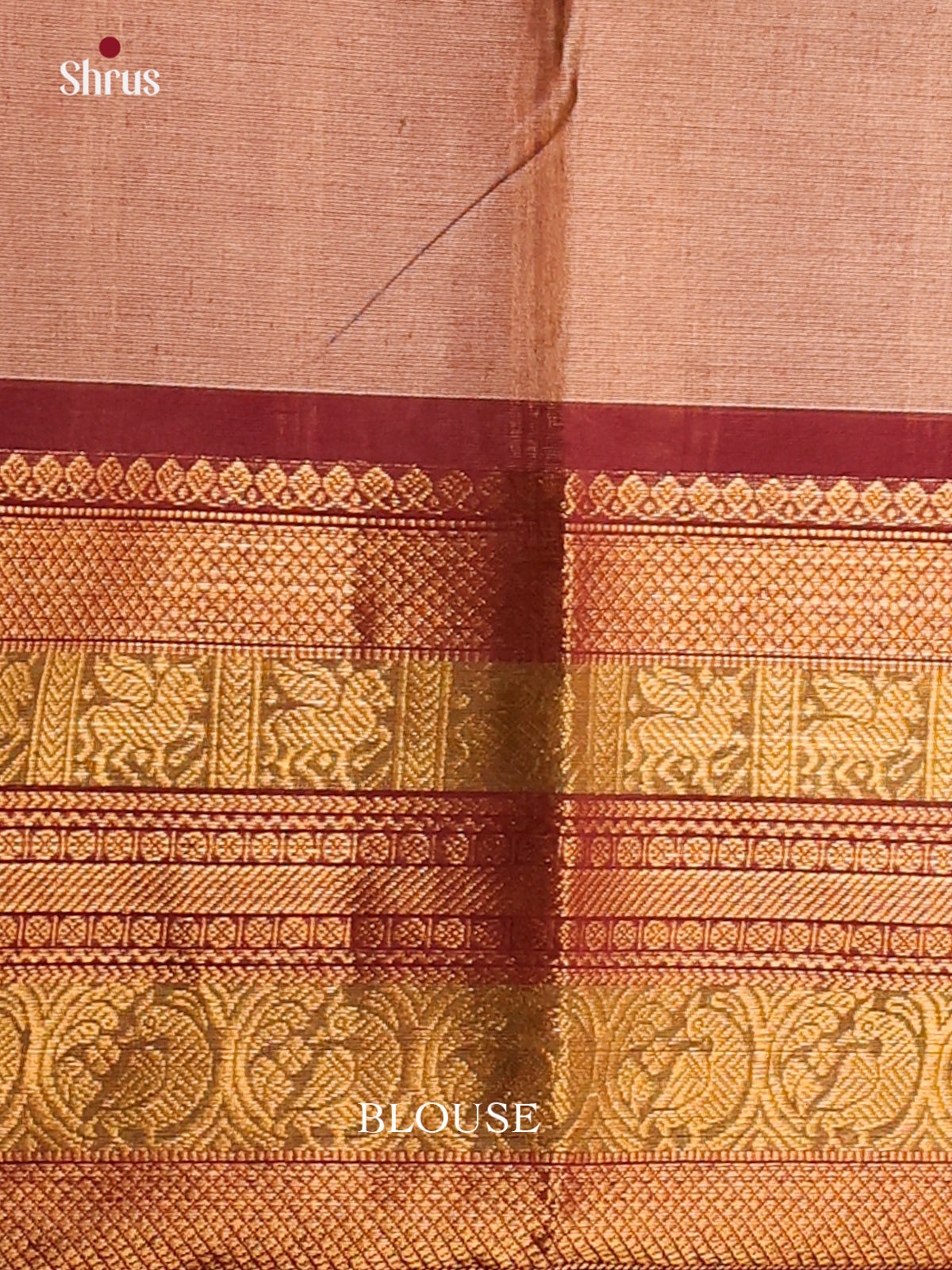 Dual Tone Browm with Maroon - Chettinad saree -DDS02117 - Shop on Shrus.com