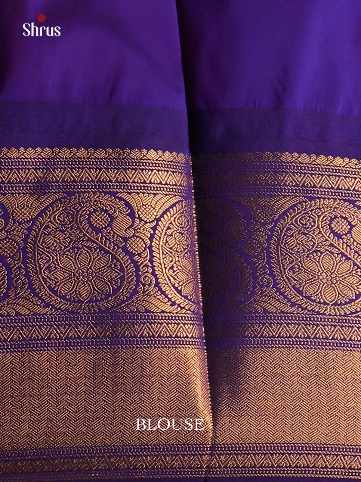 Rani Pink with Royal Blue-Gadwal Half pure Saree - DDS04051 - Shop on Shrus.com