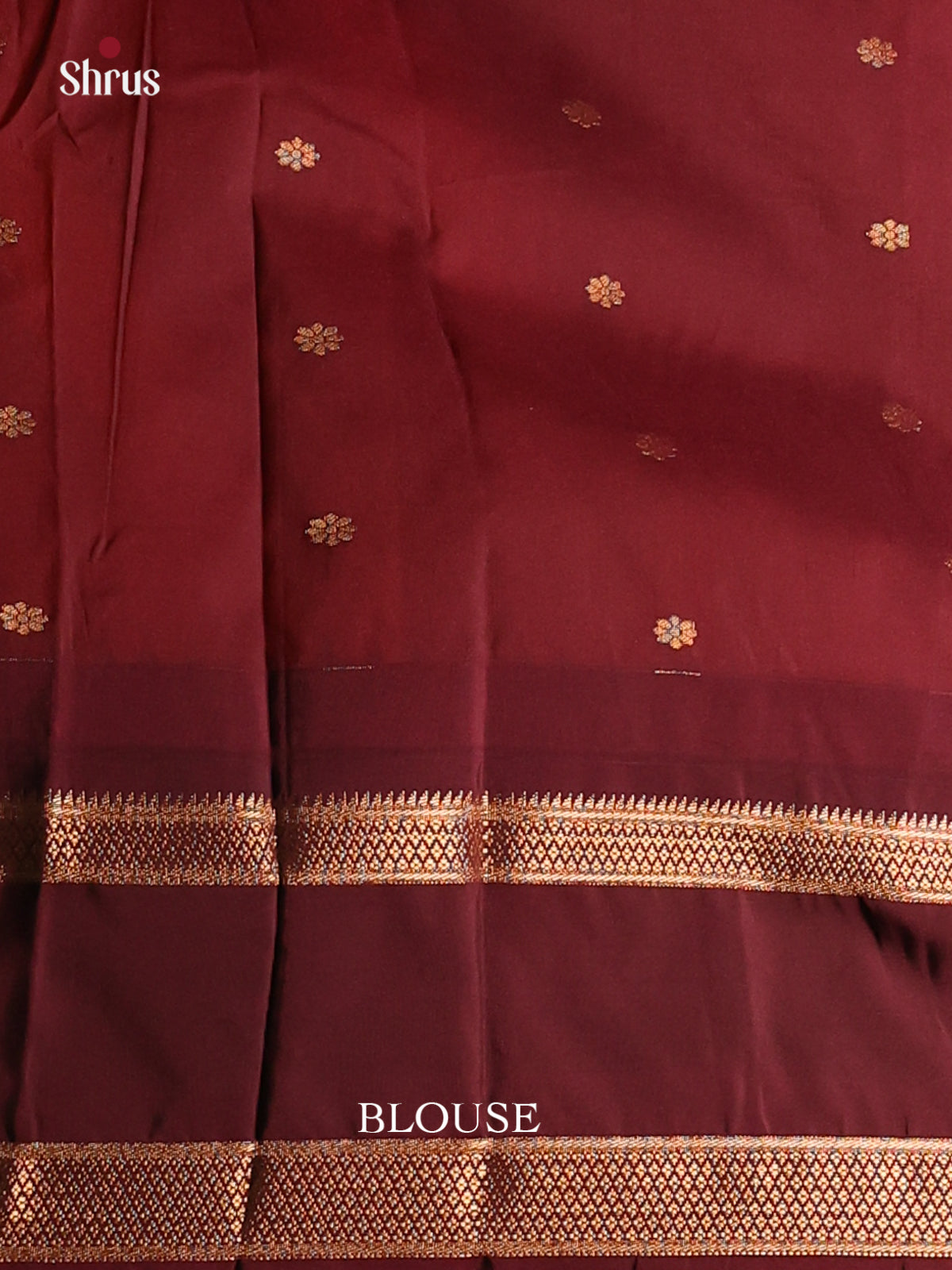 Orange with Brown-Gadwal Half pure Saree - DDS04109 - Shop on Shrus.com
