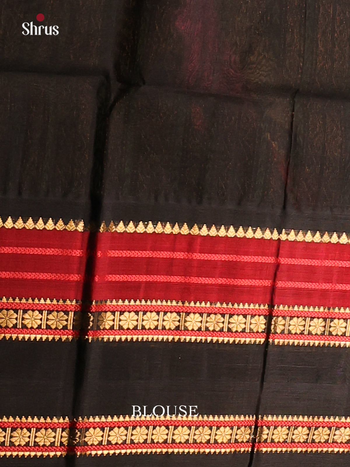 Ethreal Sandal And Black Silk Cotton Saree With Beautifully Woven Checks and Buttas Across The Body And Rettaipet Border - Shop on Shrus.com