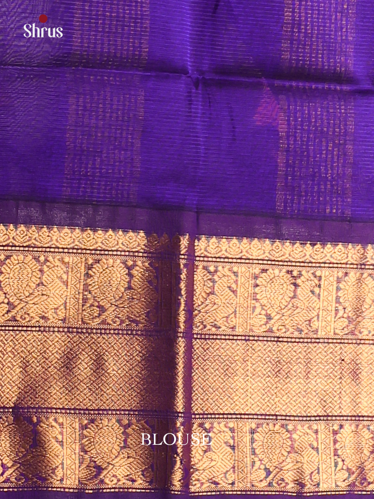 Pastel Green And Royal Blue Silk Cotton Saree With Beautifully Woven Stripes Across The Body And Peacock Motifs in The Border - Shop on Shrus.com