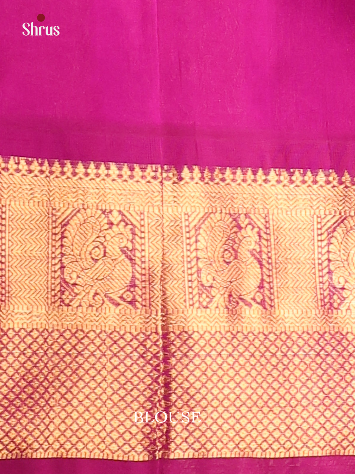 Enchanting Sandal And Purple Silk Cotton Saree With Zari Woven Peacock Buttas - Shop on Shrus.com