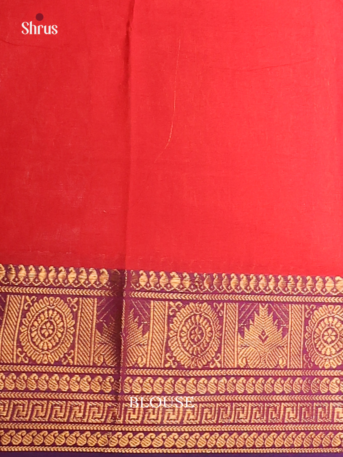 Red with Purple - Chettinad saree-DDS05053 - Shop on Shrus.com