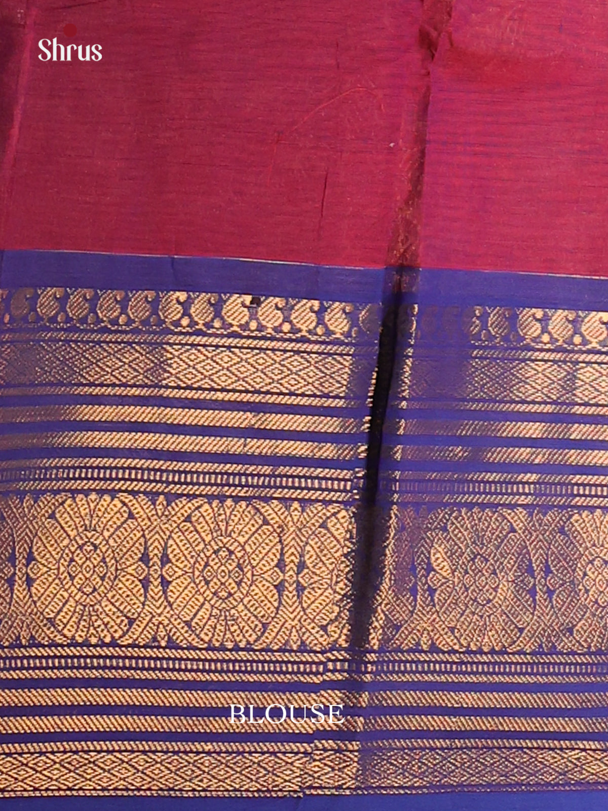 Dual Tone Plum with Royal blue - Chettinad saree-DDS05054 - Shop on Shrus.com