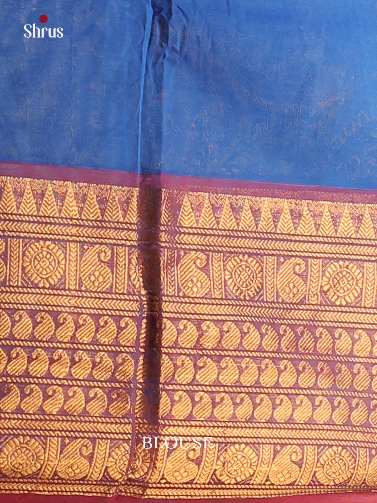 Blue with Red - Chettinad saree-DDS05056 - Shop on Shrus.com