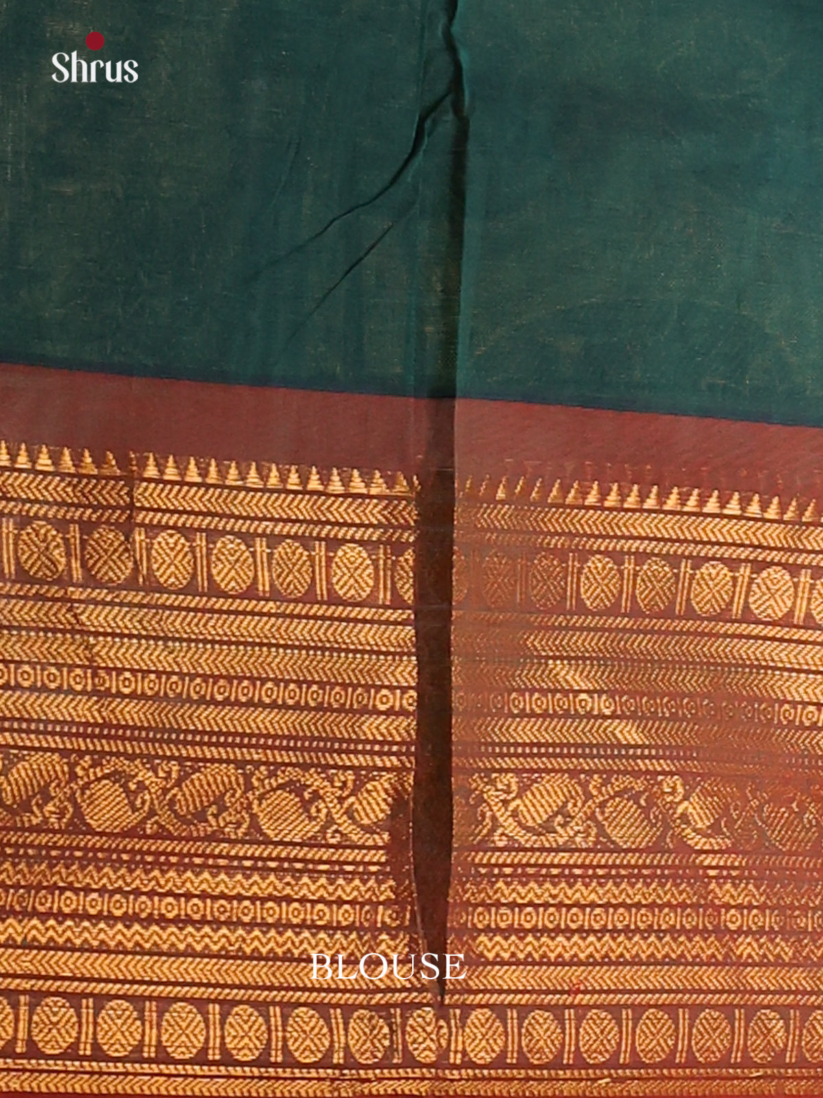 peacock green with Maroon - Chettinad saree-DDS05064 - Shop on Shrus.com
