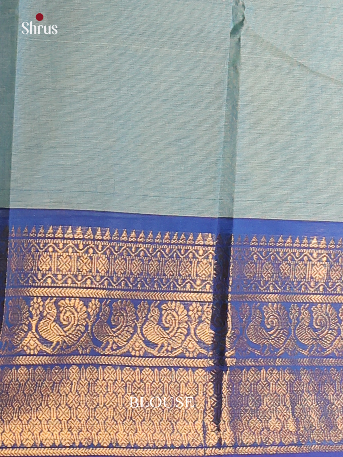 Sky Blue with dark blue - Chettinad saree-DDS05065 - Shop on Shrus.com