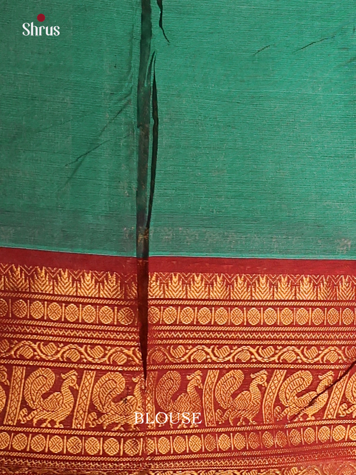 Teal green with Maroon - Chettinad saree-DDS05066 - Shop on Shrus.com