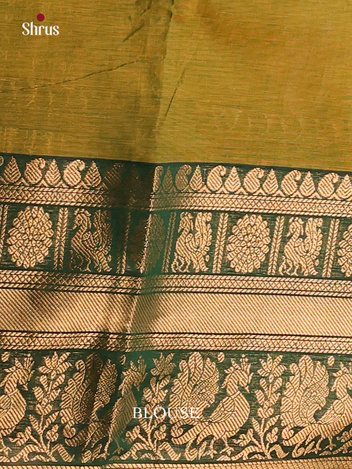 Dual Tone Mehandhi Green with Bottle Green - Chettinad Cotton Saree - DDS09333 - Shop on Shrus.com