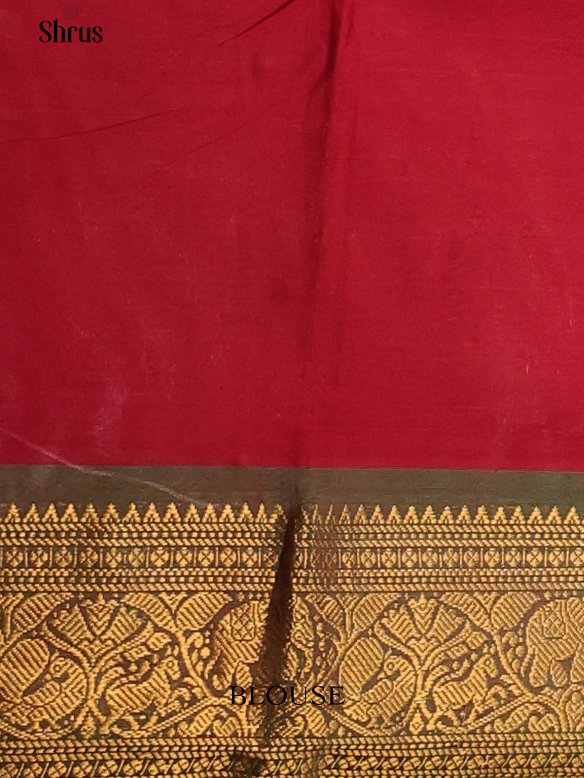 Maroon with Green - Chettinad Cotton Saree - DDS09386 - Shop on Shrus.com