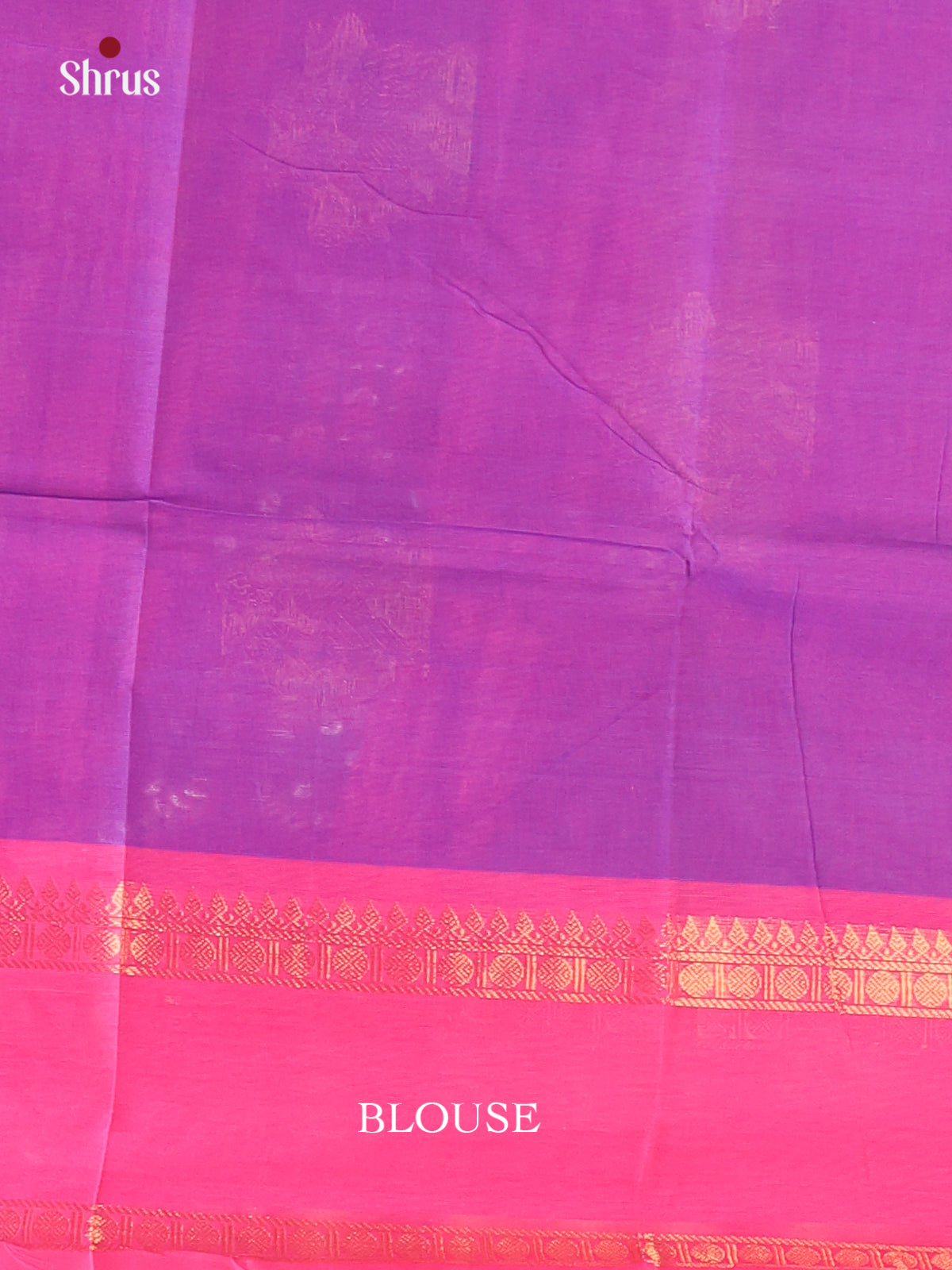 Violet with Pink - Chettinad Cotton Saree - DDS09394 - Shop on Shrus.com