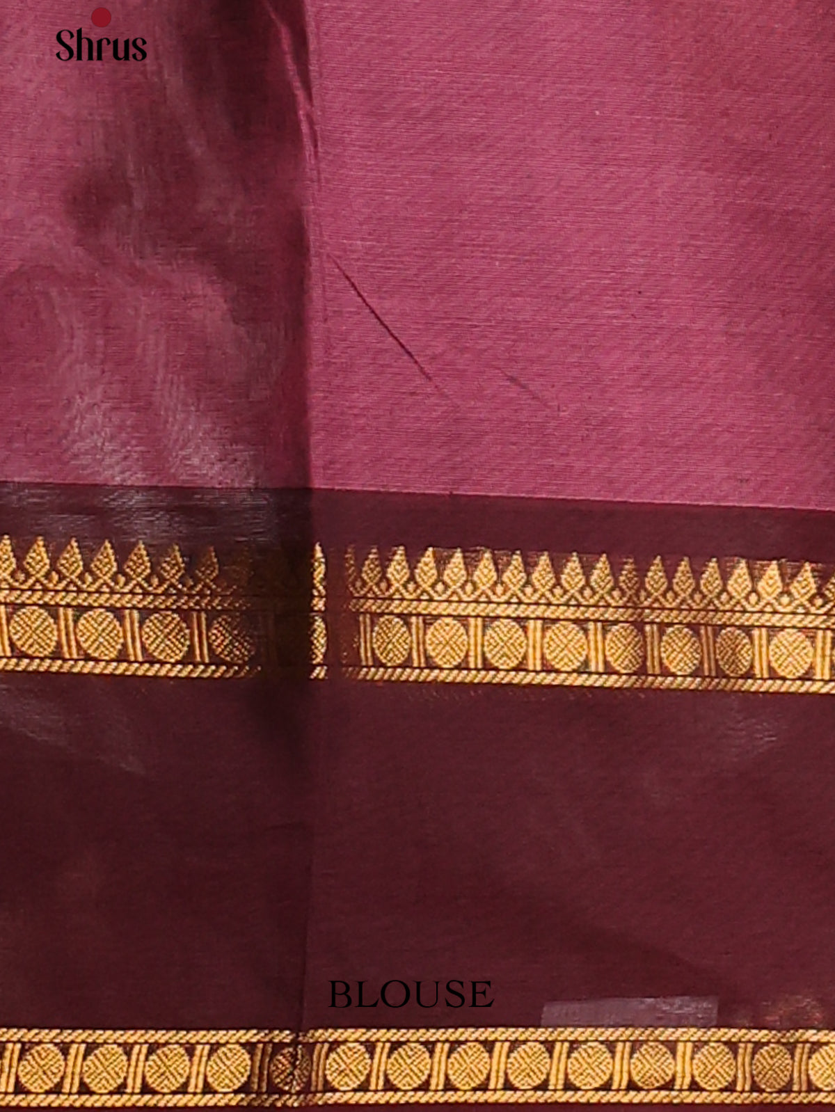 Dark Onion Pink with Dark Maroon - Chettinad Cotton Saree - DDS09399 - Shop on Shrus.com