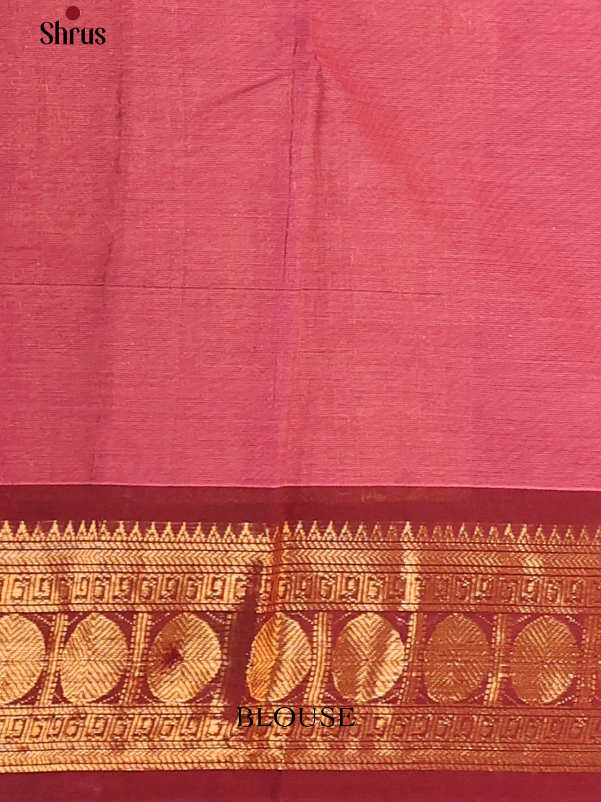 Dark Onion pink with Maroon - Chettinad Cotton Saree - DDS09408 - Shop on Shrus.com