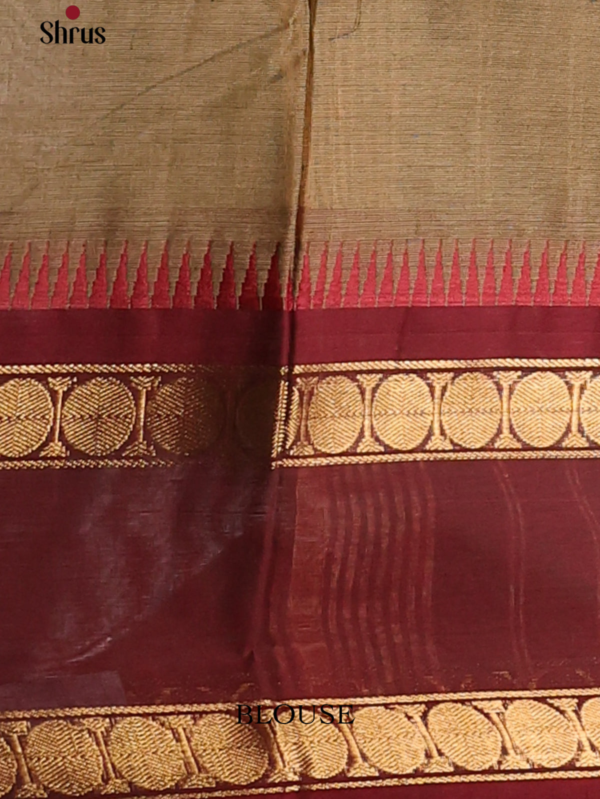 Green with Maroon - Chettinad Cotton Saree - DDS10008 - Shop on Shrus.com