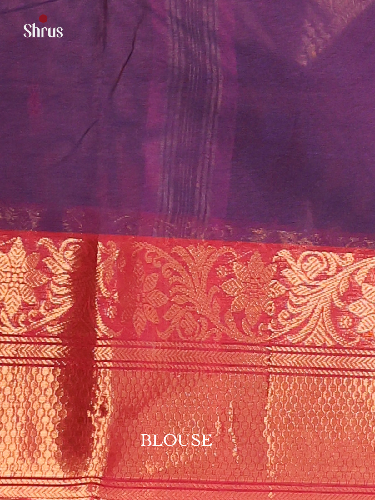 Violet with pink - Chettinad Cotton Saree - DDS10038 - Shop on Shrus.com