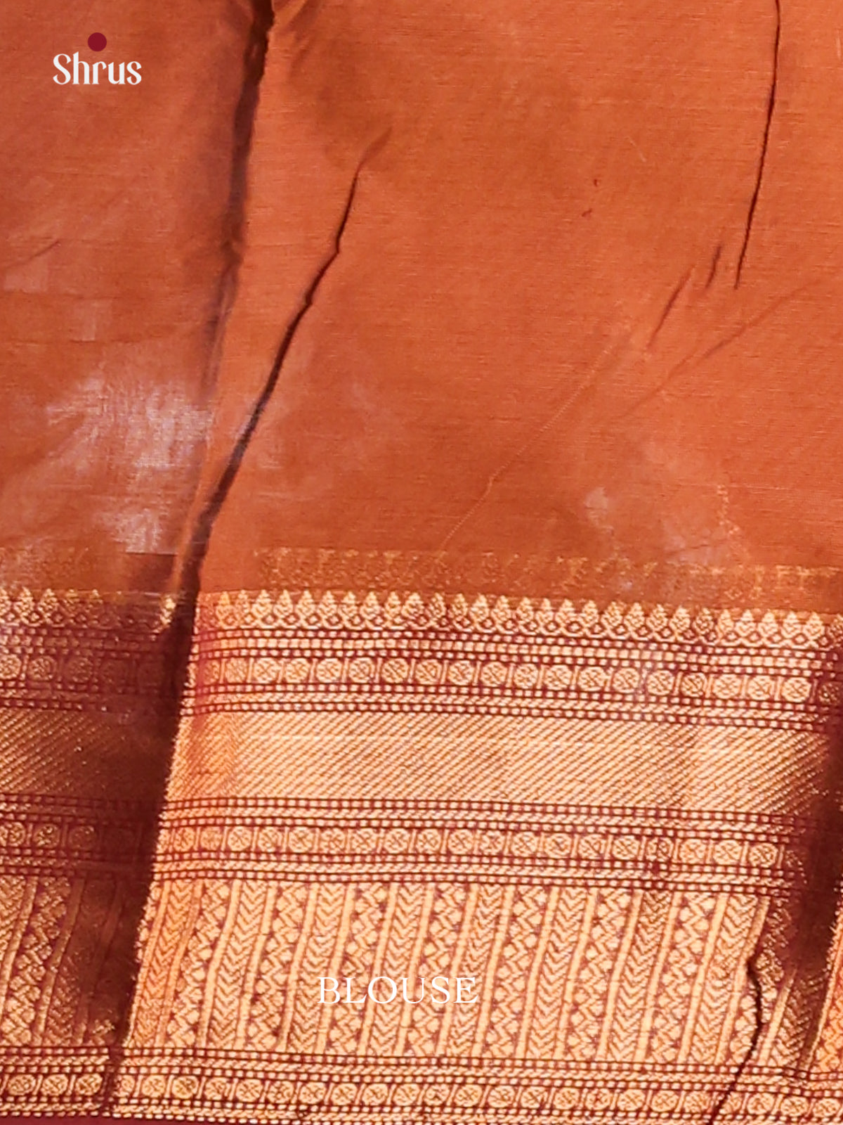 Elegant Brown Chettinad Cotton Saree with Maroon Zari Border & Self Pallu - Shop on Shrus.com