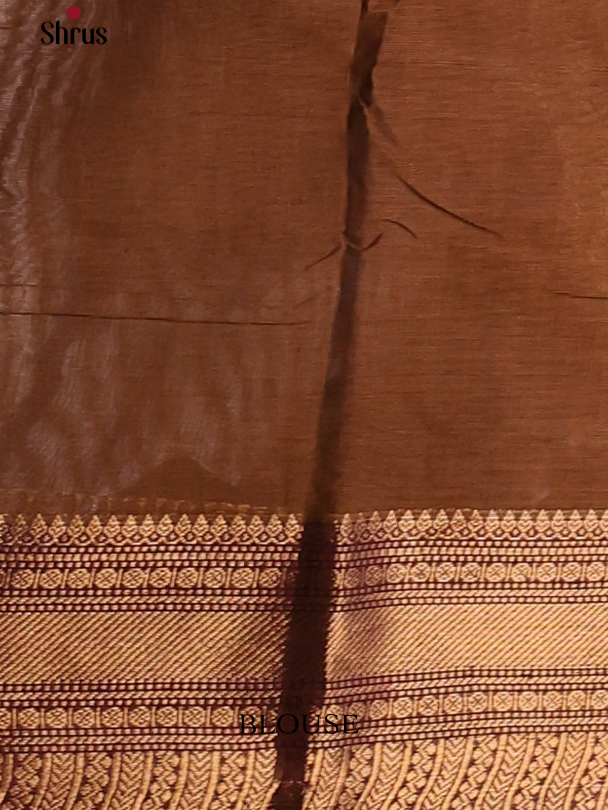 Brown with Dark Maroon - Chettinad Cotton Saree - DDS10045 - Shop on Shrus.com