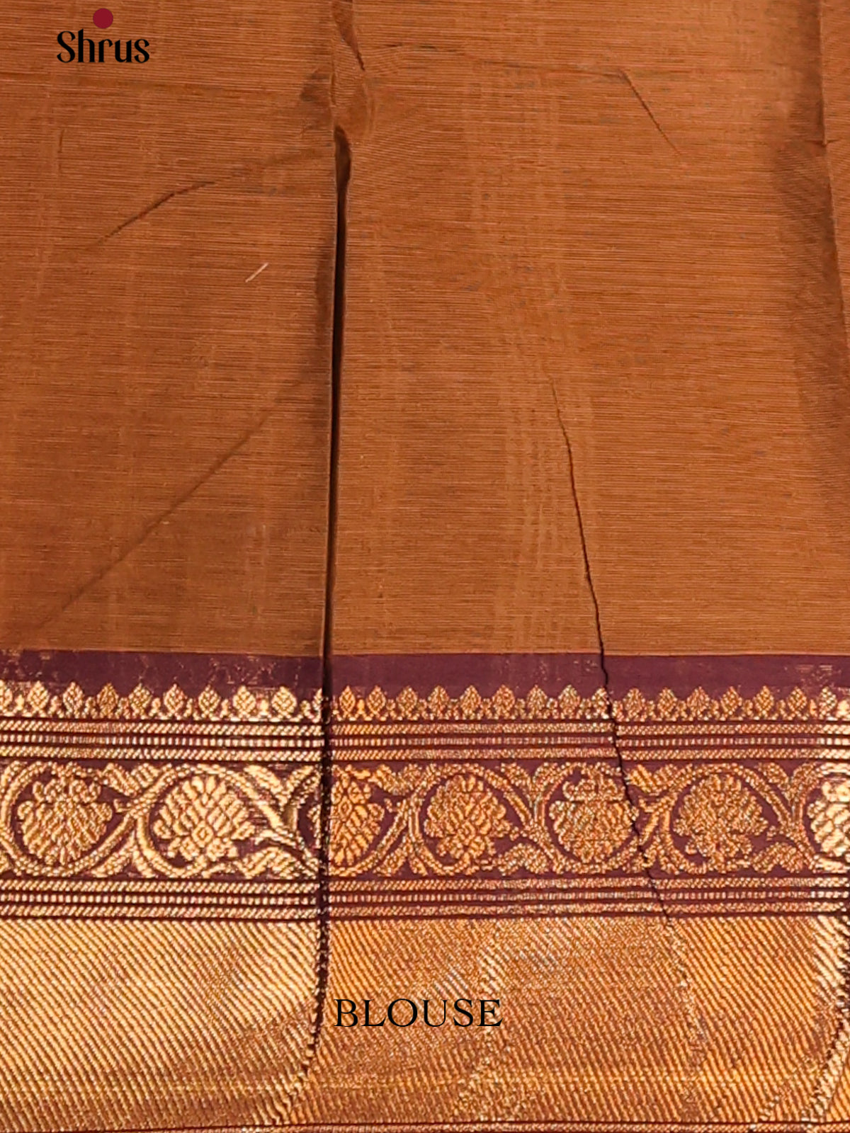 Brown with Wine - Chettinad Cotton Saree - DDS10062 - Shop on Shrus.com