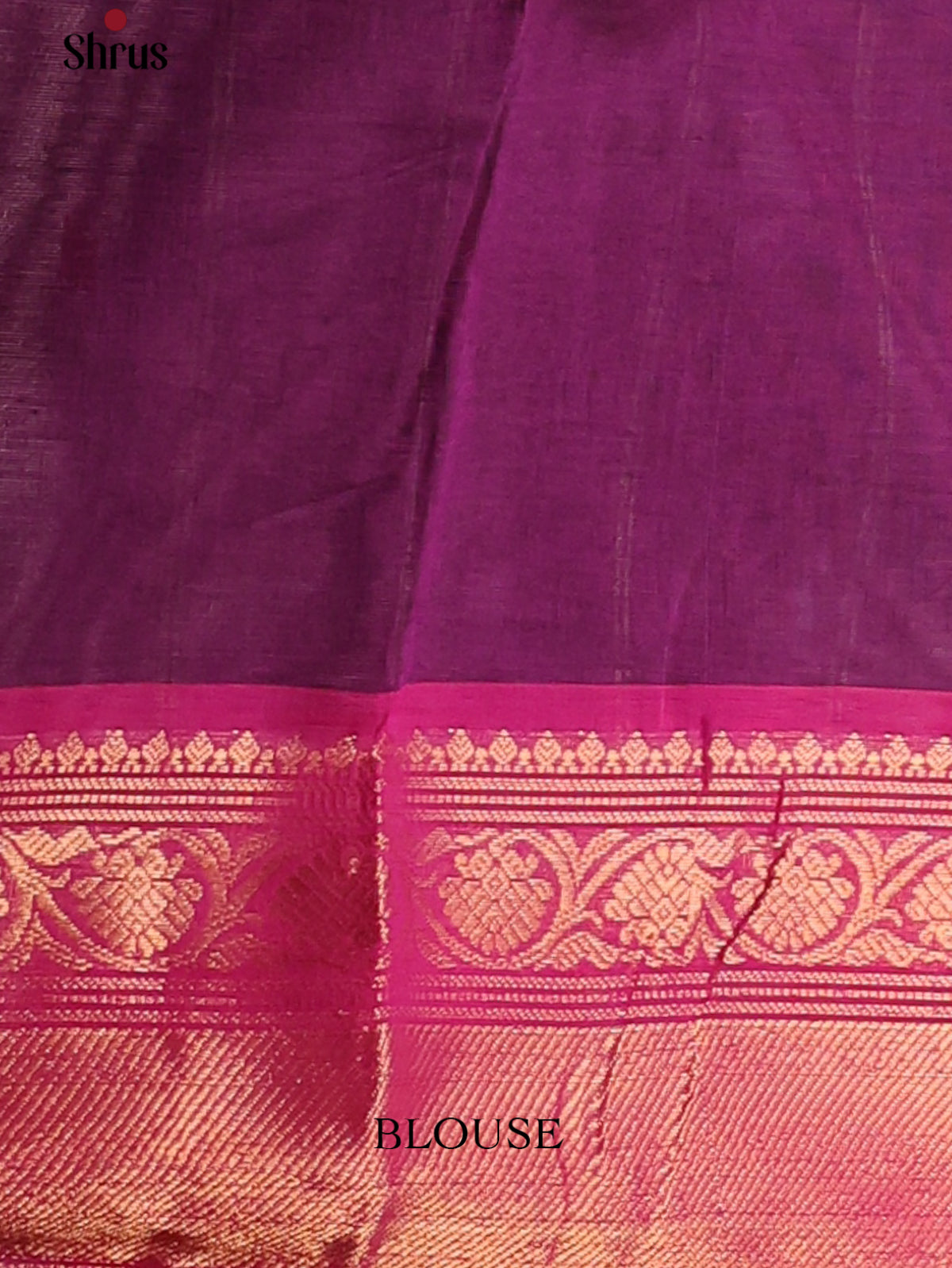 Purple with pink - Chettinad Cotton Saree - DDS10064 - Shop on Shrus.com