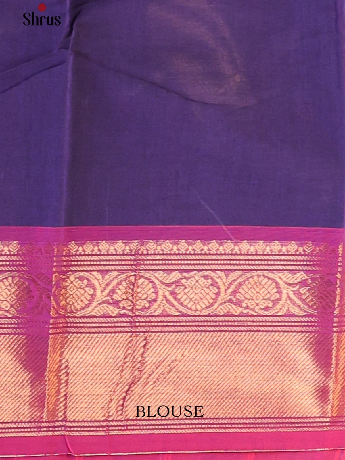 Navy blue with Pink - Chettinad Cotton Saree - DDS10069 - Shop on Shrus.com