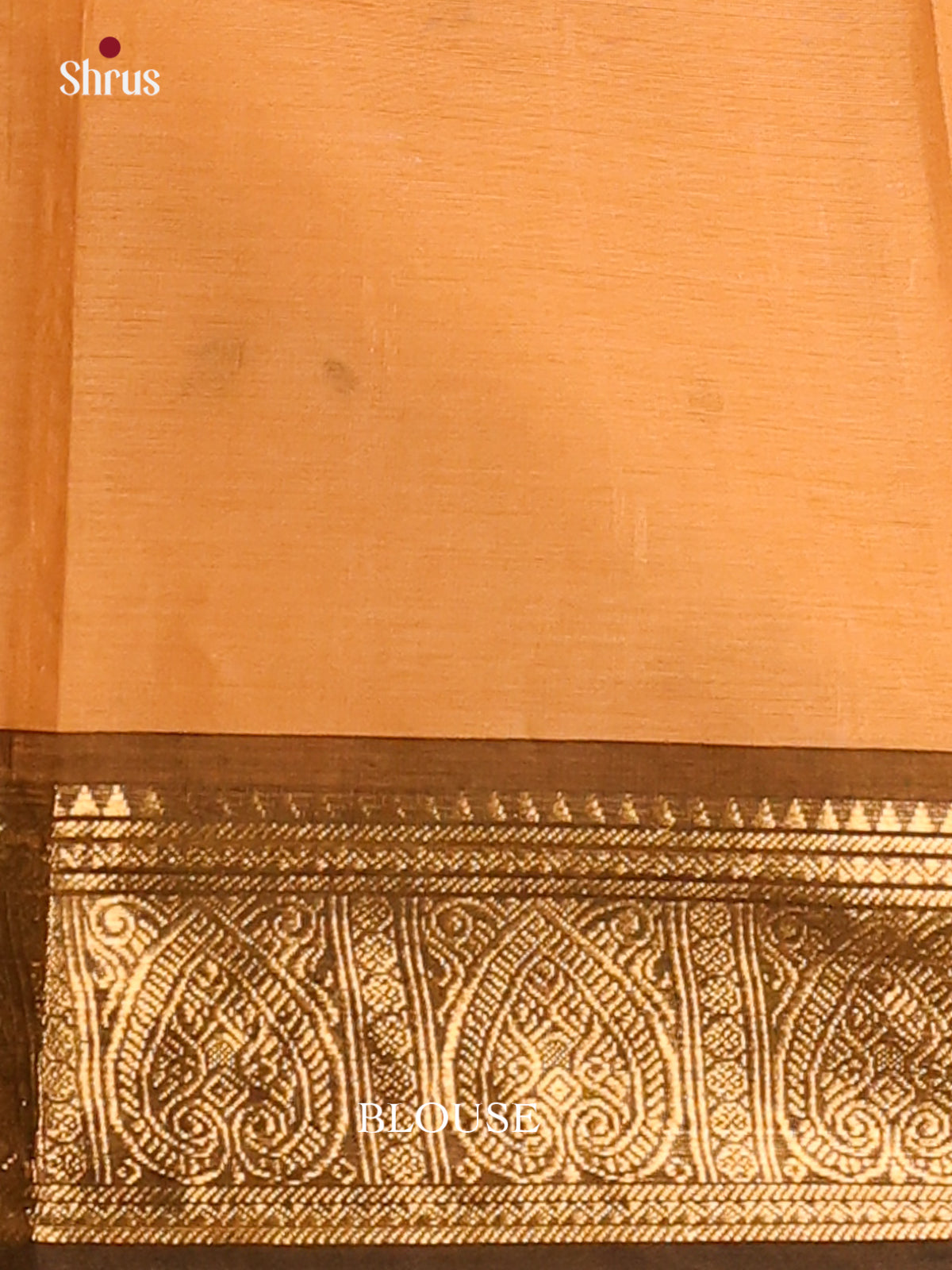 sandal with green - Chettinad Cotton Saree - DDS10070 - Shop on Shrus.com