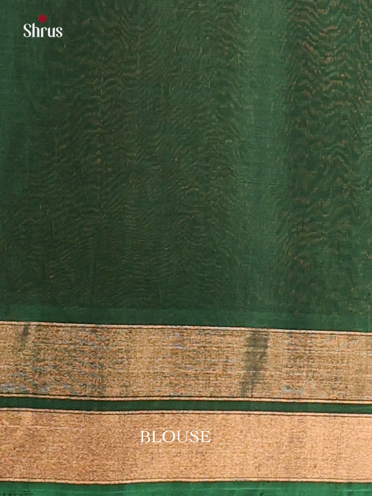 Maroon Silk Cotton Saree With Zari Stripes & Buttas Paired with Green Border And Pallu - Shop on Shrus.com