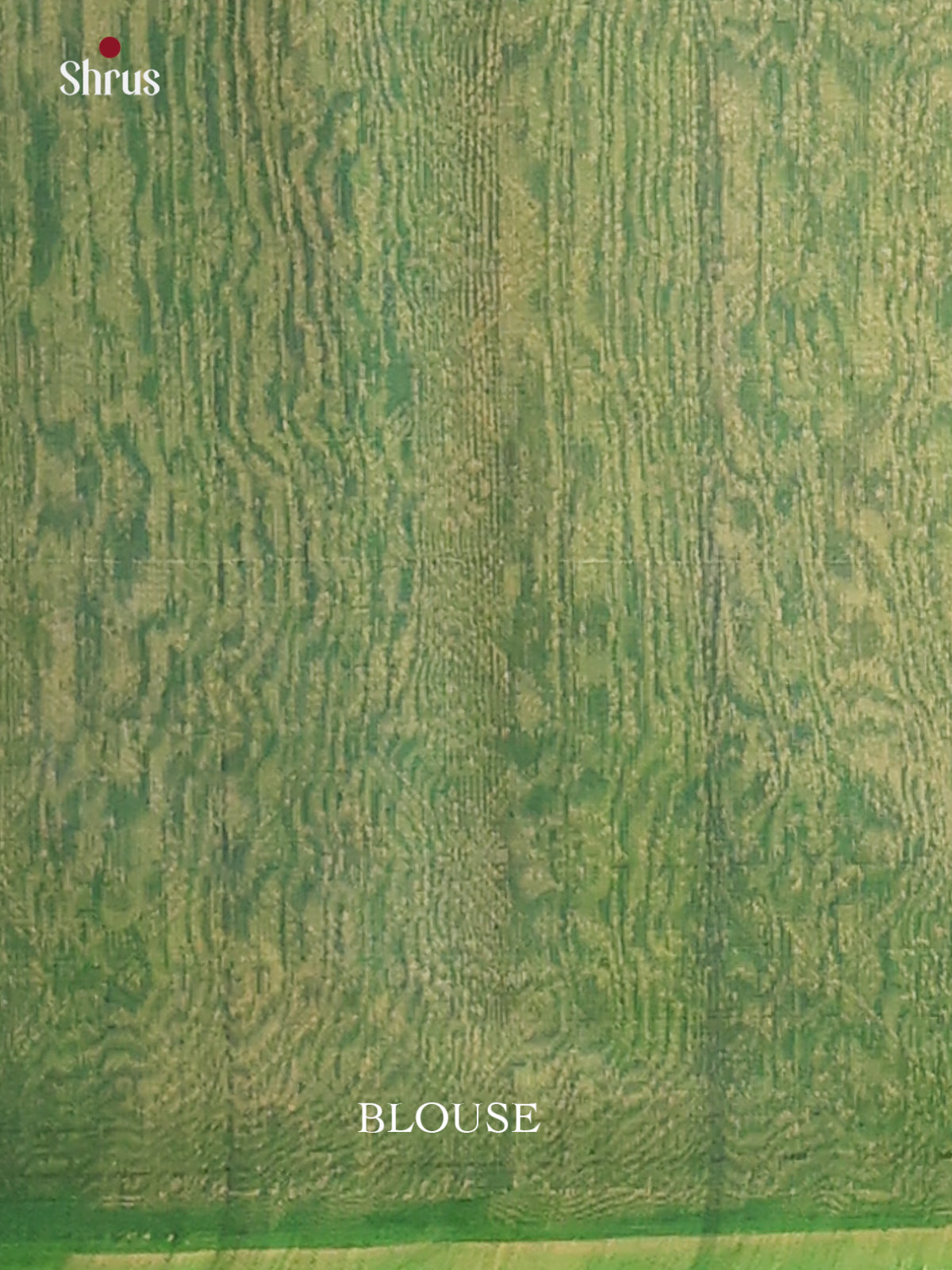 Dark Blue Silk Cotton Saree With Zari Woven Buttas Paired With Green Zari Border & Pallu - Shop on Shrus.com