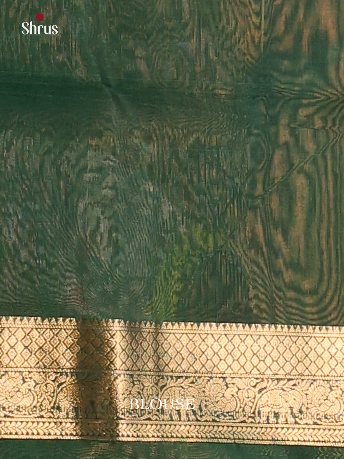 Elephant grey Silk Cotton Saree Adorned With Zari Woven Mandal Buttas And Green Big Border With Gold Zari - Shop on Shrus.com