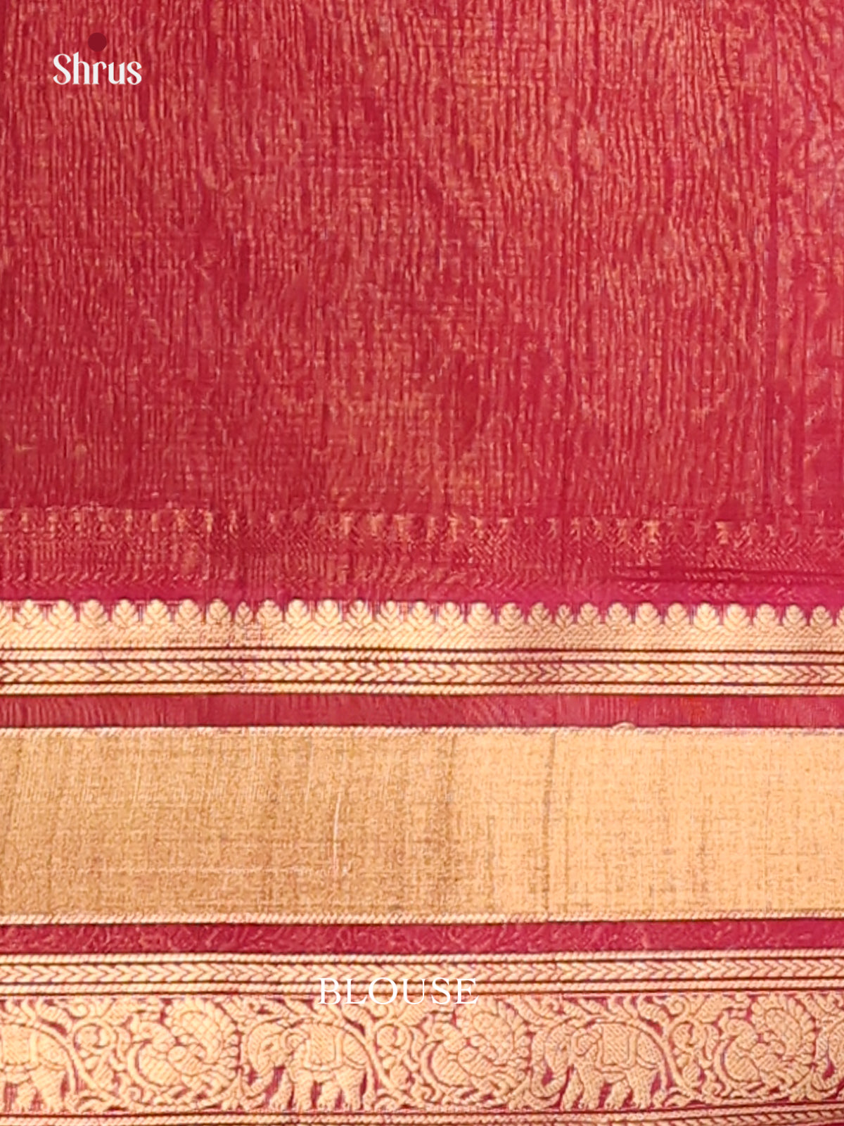Brown with Pink - Silk Cotton Saree - DDS10136 - Shop on Shrus.com