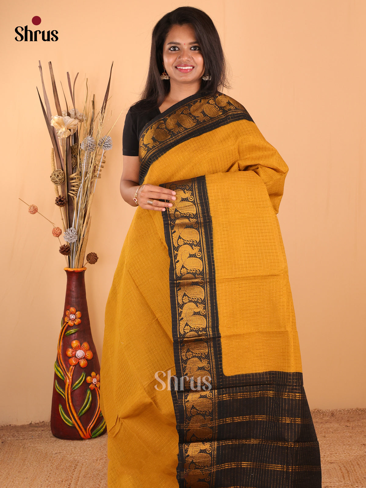 DDS11057 - Sungudi Cotton Saree - Shop on Shrus.com