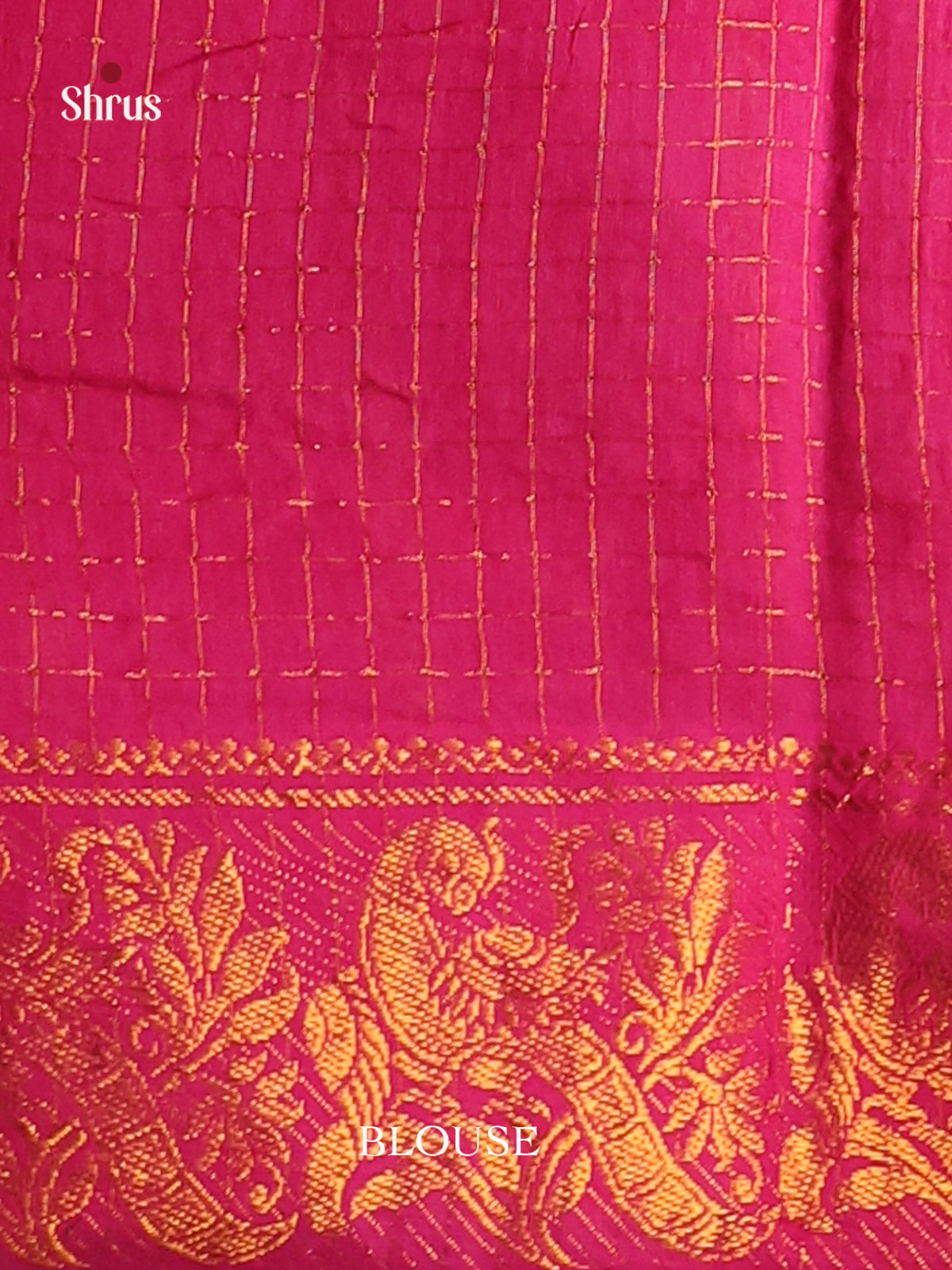 Orange with Pink - DS11065 - Sungudi Cotton Saree - Shop on Shrus.com