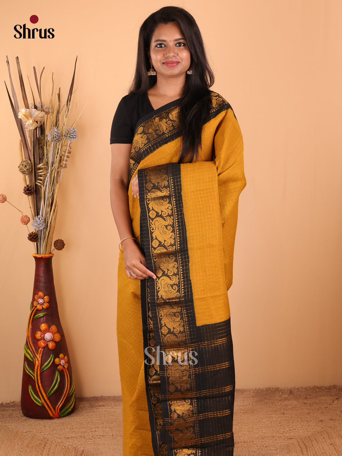 DDS11078 - Sungudi Cotton Saree - Shop on Shrus.com