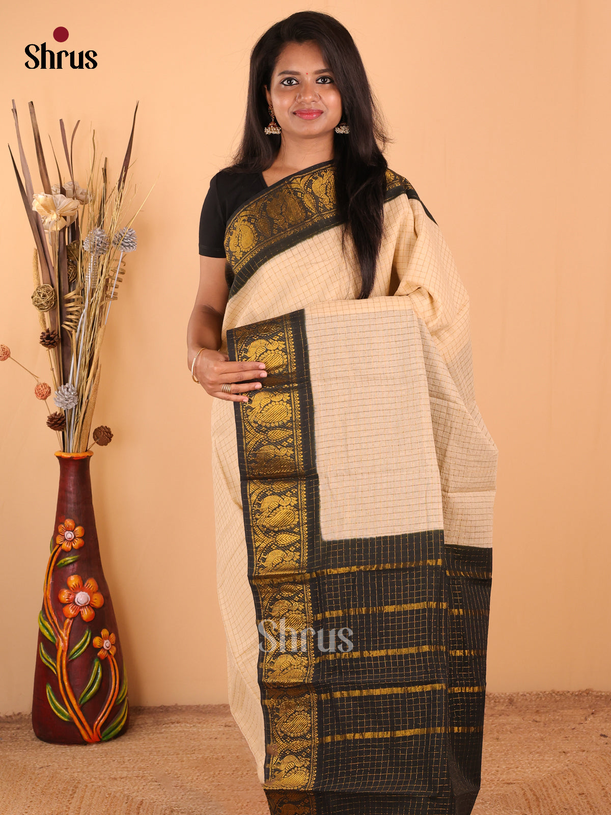 DDS11088 - Sungudi Cotton Saree - Shop on Shrus.com