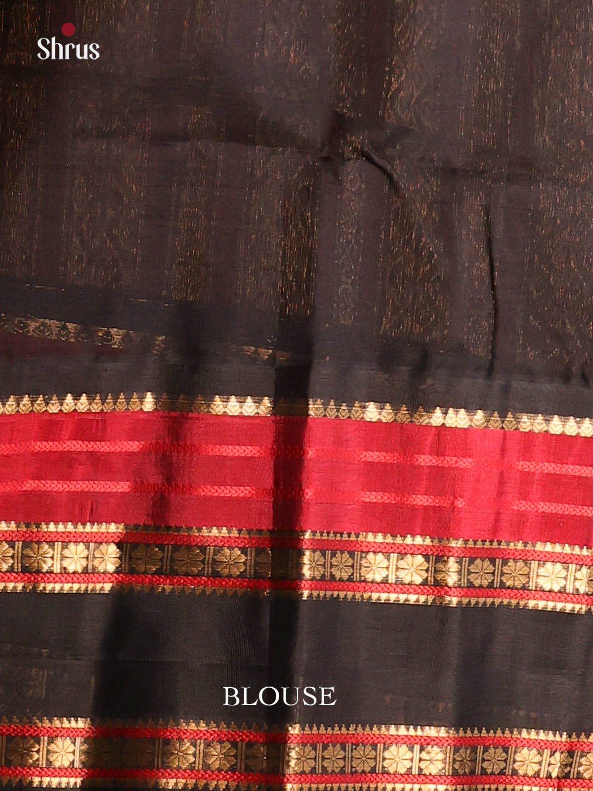 Vibrant Yellow Silk Cotton Saree with Black & Red Rettapet Border & Black Zari Pallu - Shop on Shrus.com