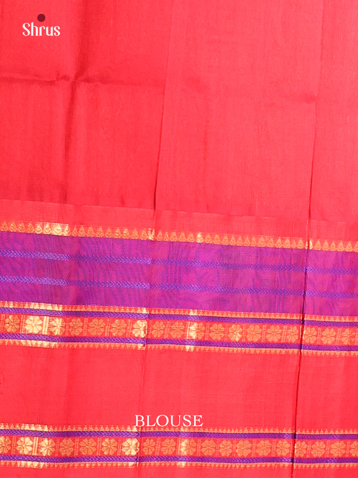 Pretty Cream Silk Cotton Saree With Checks & Dot Buttas, Rettapet Border & Red Zari Pallu - Shop on Shrus.com