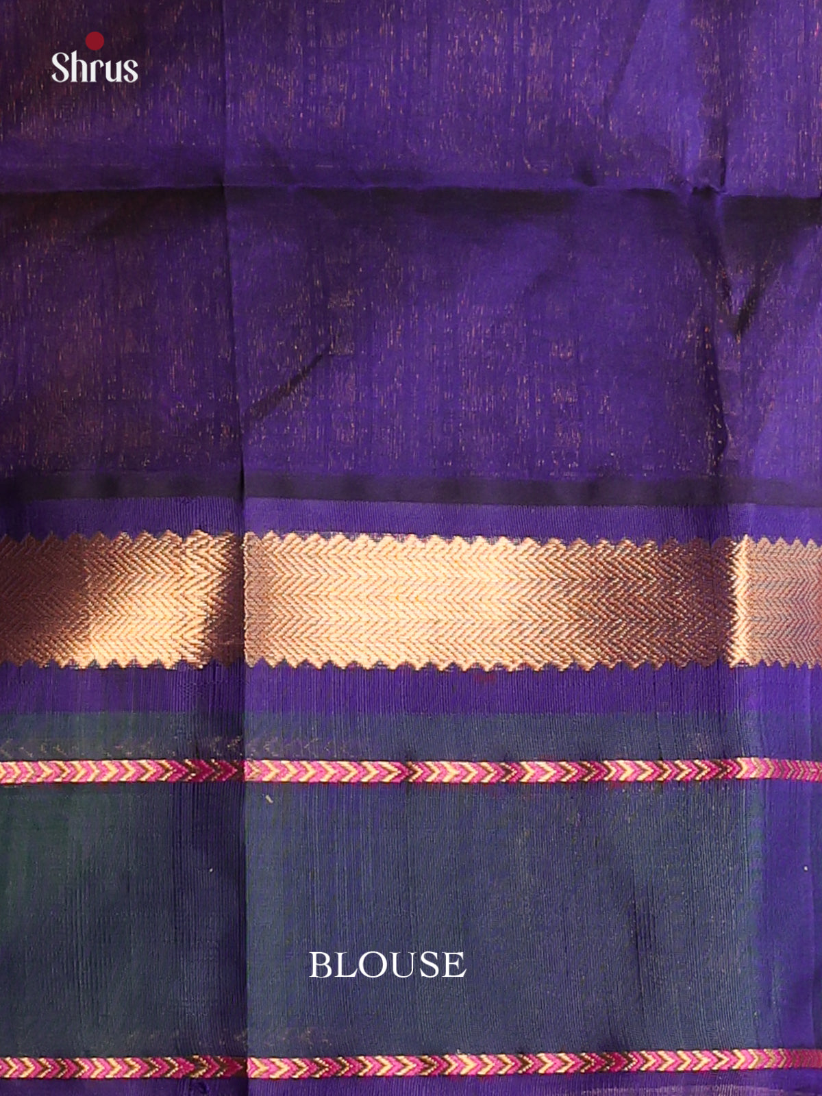 Charming Peachish Pink Silk Cotton Saree with Blue Border & Peacock Motifs - Shop on Shrus.com
