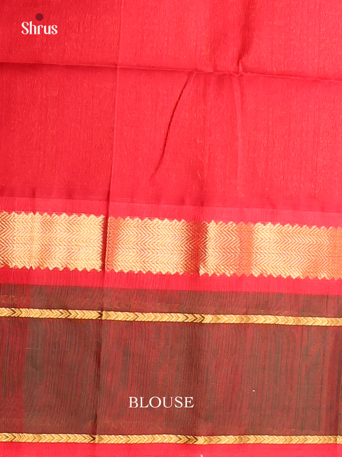 Violet Silk Cotton Saree featuring Red Rettapet Border Adorned With Elephant Motifs - Shop on Shrus.com