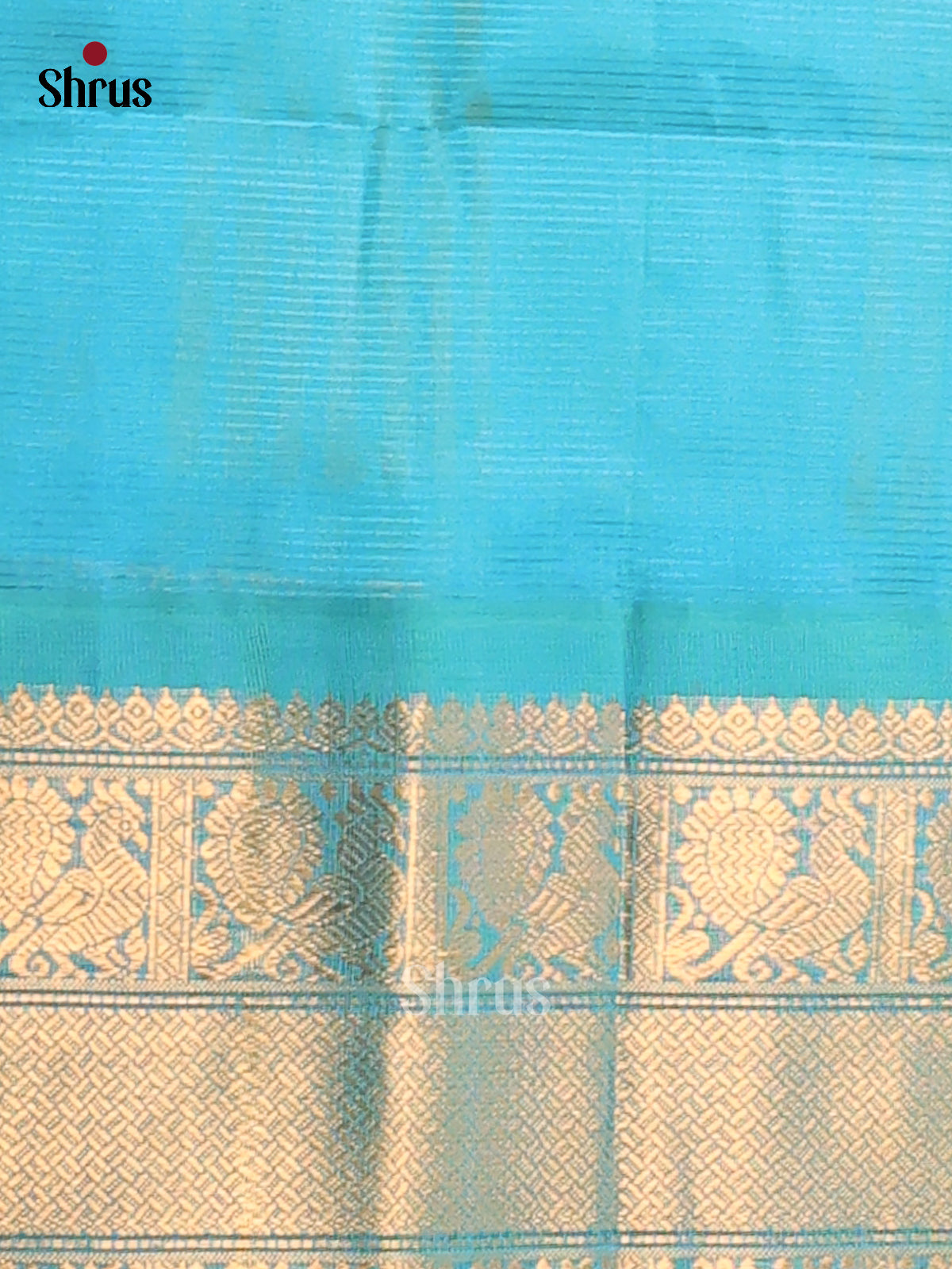 Lemon Yellow with Teal - DDS12045 - Silk Cotton Saree - Shop on Shrus.com