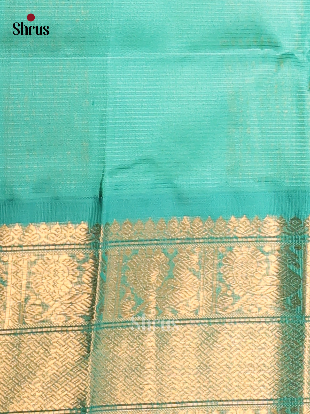 Luminous Light Yellow Silk Cotton Saree with Striking Teal Korvai Border & Zari Pallu - Shop on Shrus.com