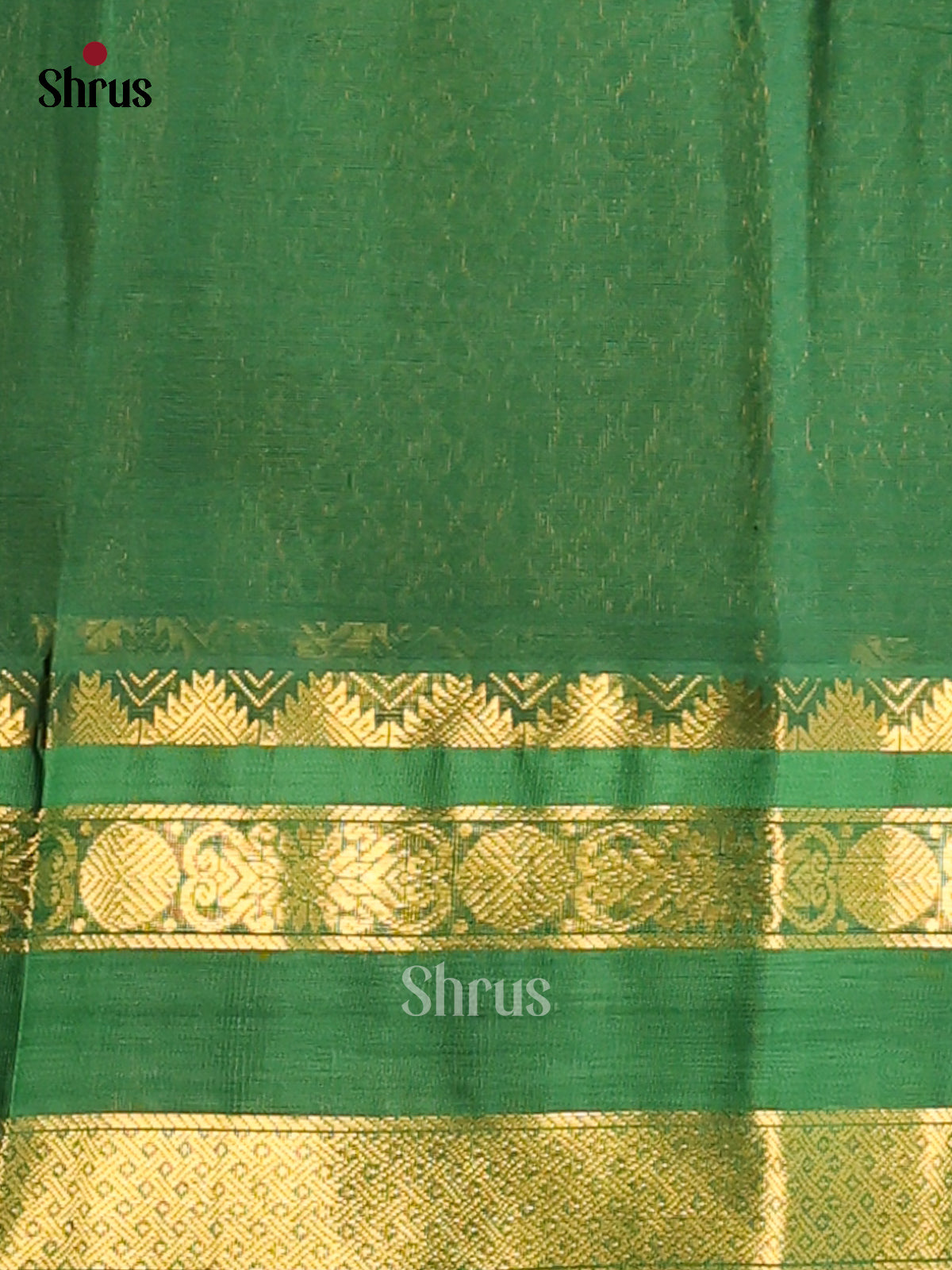 Lustrous Lemon Yellow Cotton Silk Saree with Zari Checks, Green Border & Zari Pallu - Shop on Shrus.com