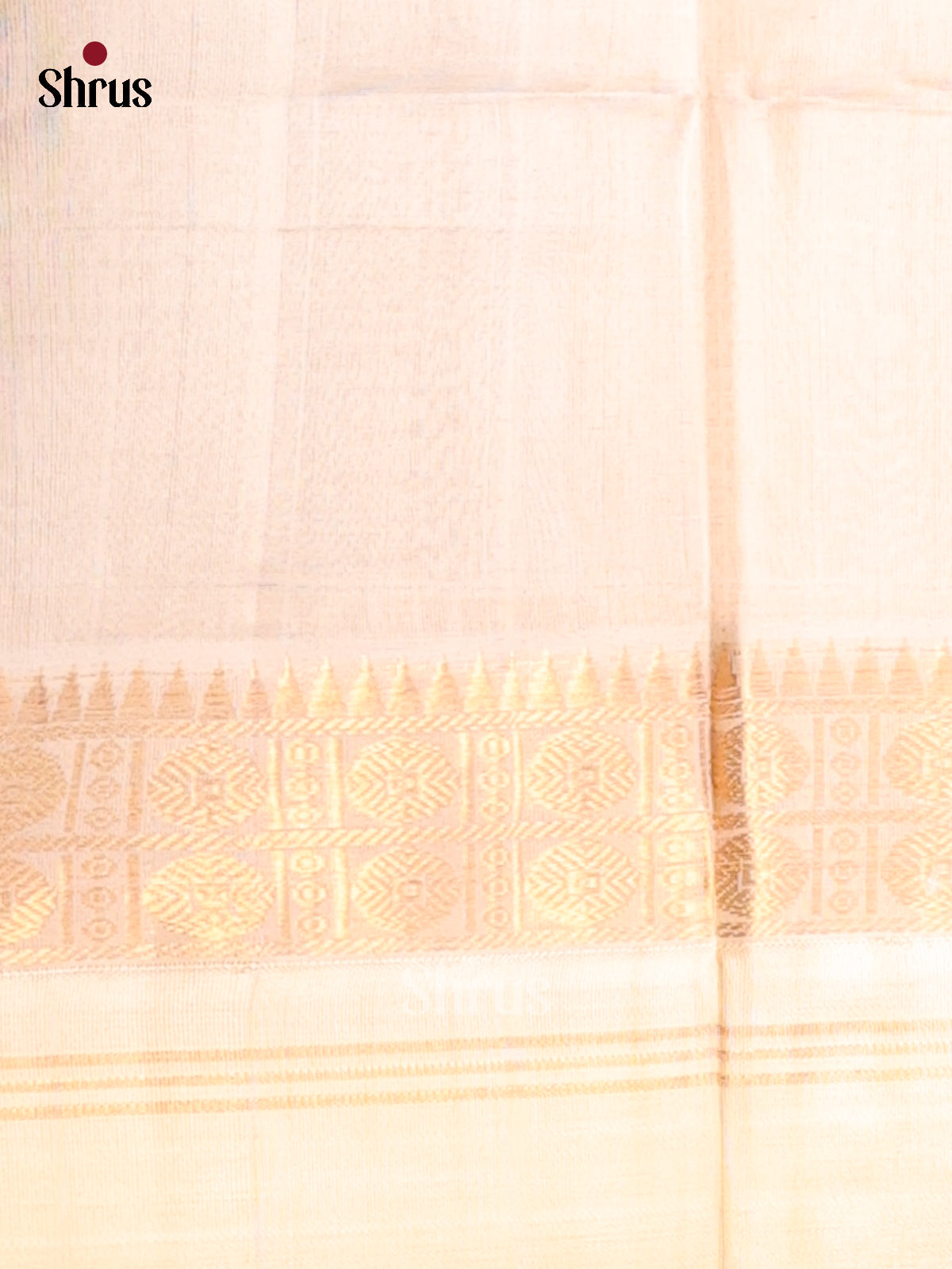 Elegant Brown Checked Silk Cotton Saree With Cream Rettapet Border & Zari Pallu - Shop on Shrus.com