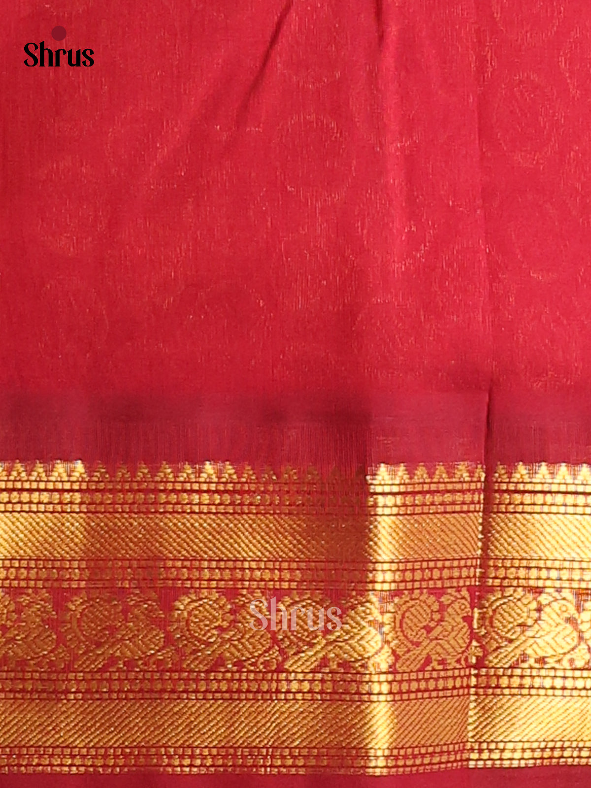 Luminous Yellow Silk Cotton Saree With Checks & Maroon Zari Woven Border & Pallu - Shop on Shrus.com