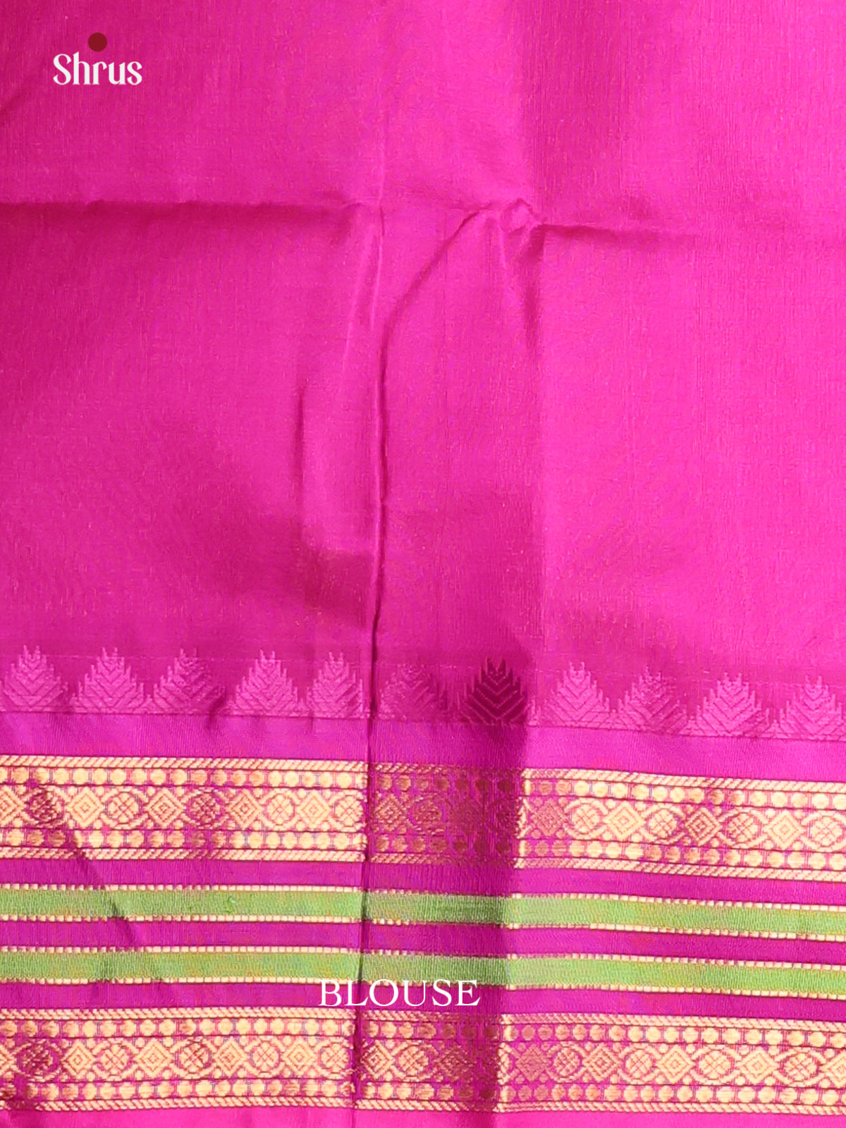 Yellow with Majenta - Silk Cotton Saree - Shop on Shrus.com