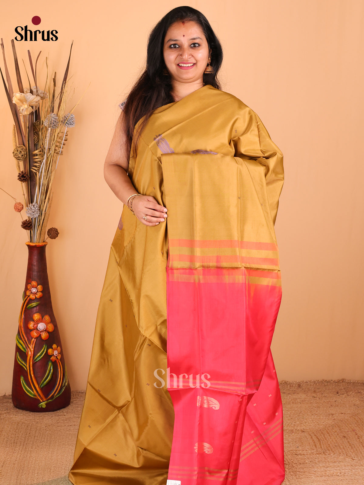 DDS12152 - Banana Pith Saree - Shop on Shrus.com