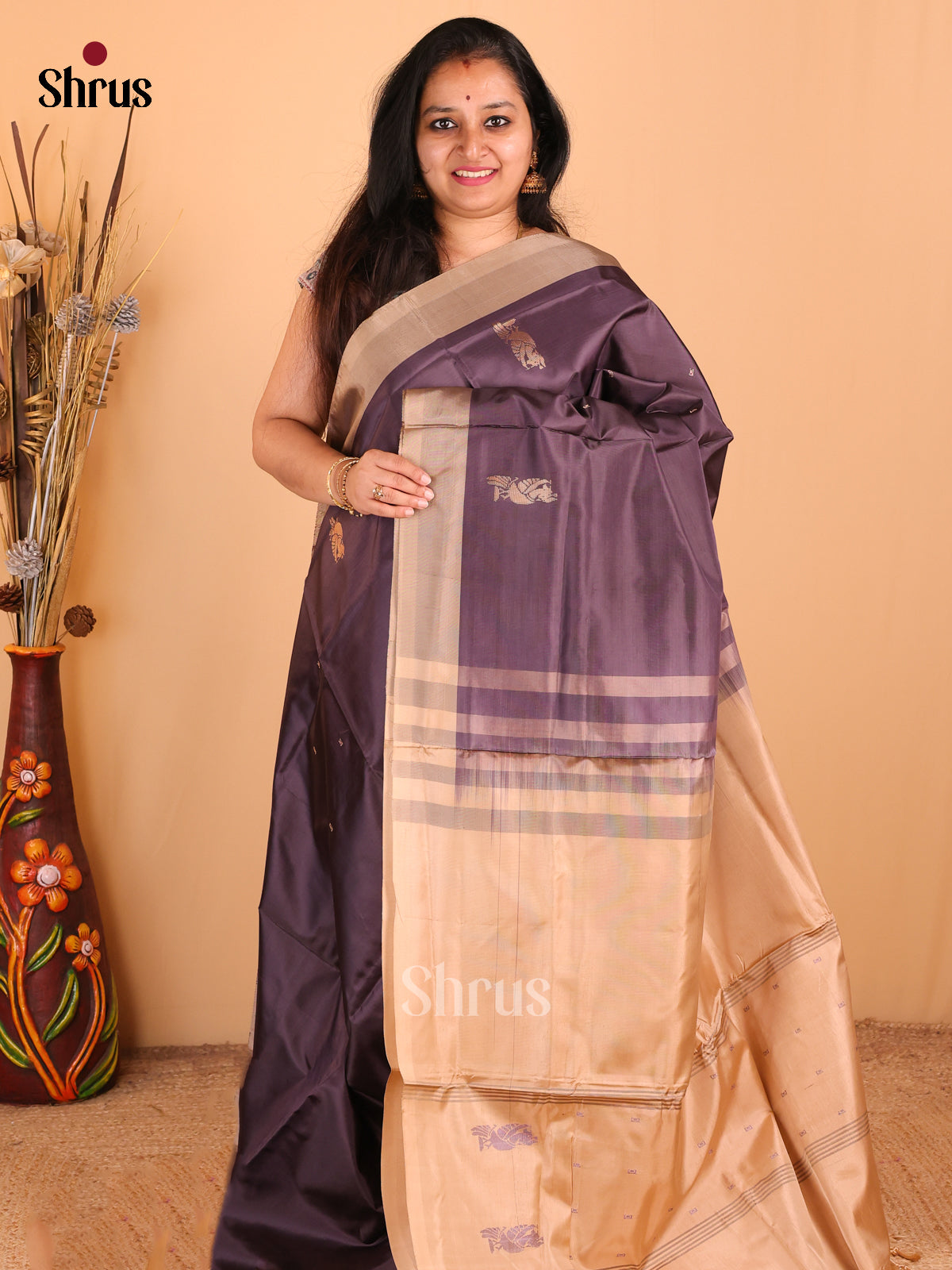DDS12172 - Banana Pith Saree - Shop on Shrus.com